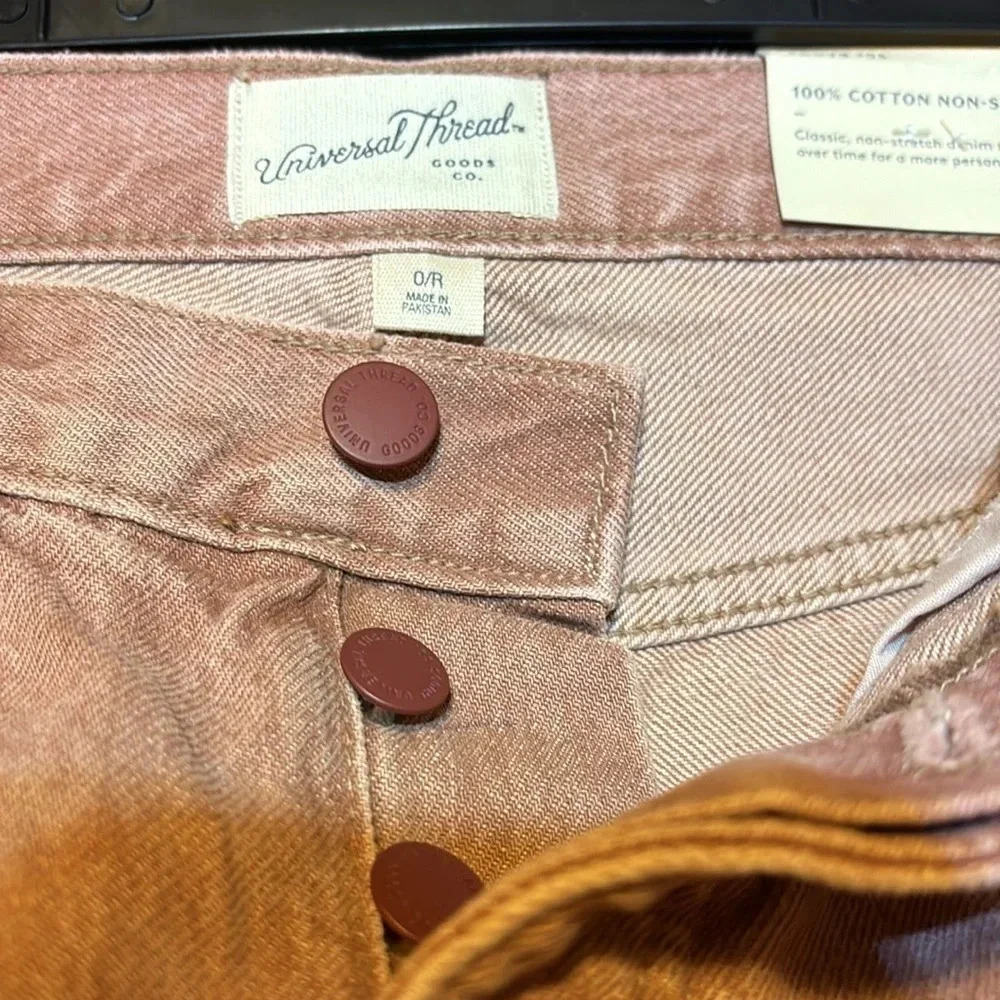 Universal Thread 90s Baggy Relaxed Hip & Thigh Bagggy Leg Pink Size 0 NWT - Picture 9 of 12
